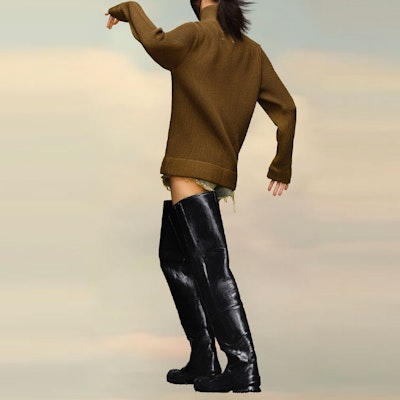 Maison Margiela FW22 Unisex Solid Zip-Up Ribbed Knit Sweater Deep Brown. SI1HA0013S17781728F Shop Maison Margiela FW22 Unisex Solid Zip-Up Ribbed Knit Sweater Deep Brown. SI1HA0013S17781728F