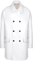 Maison Margiela FW22 White Double-Breasted Mid-Length Jacket SI1AM0004S53549-100 Maison Margiela FW22 White Double-Breasted Mid-Length Jacket SI1AM0004S53549-100