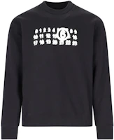 Maison Margiela FW23 Black Crewneck Sweatshirt with Numeric Logo Print S62GU0124S25596-900 Maison Margiela FW23 Black Crewneck Sweatshirt with Numeric Logo Print S62GU0124S25596-900