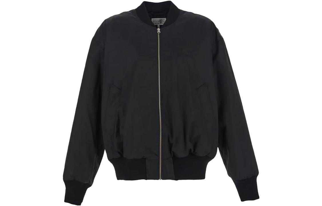 Maison Margiela FW23 Black Solid Color Pullover Hoodie S52GU0199S25607900