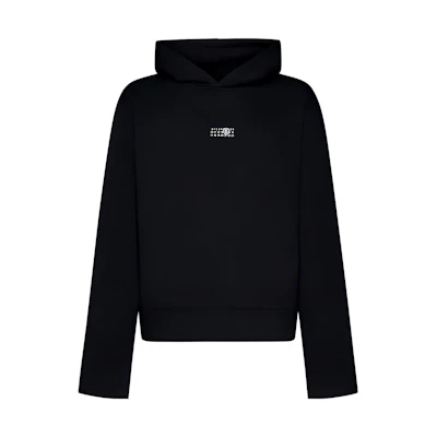Maison Margiela FW23 Black Solid Color Zip Long Sleeve Sweatshirt S52AM0271S18298