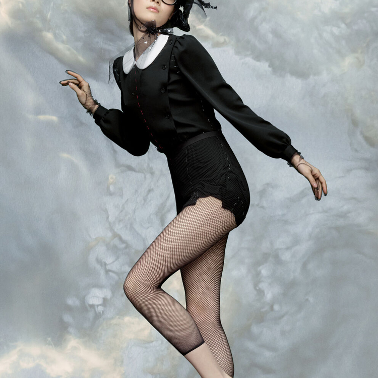 Purchase Maison Margiela FW23 对比领长袖连衣裙 黑色 S29FP0132S78377900