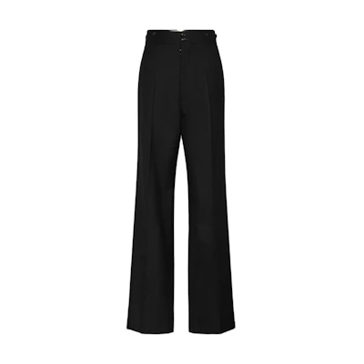 Maison Margiela FW24 Wide-Leg Relaxed Fit Trousers Black S50KA0654M35203900