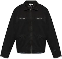 Maison Margiela FW24 Distressed Denim Zipper Pocket Jacket Black SH0AM0029S78548-BLACK Maison Margiela FW24 Distressed Denim Zipper Pocket Jacket Black SH0AM0029S78548-BLACK