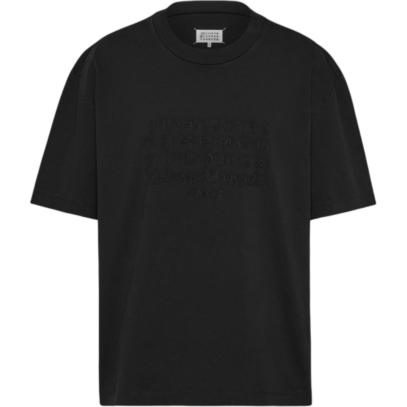 Order メゾンマルジェラ FW24 ヘビーウェイトコットンTシャツ ブラック メンズ S50GC0703S23883960