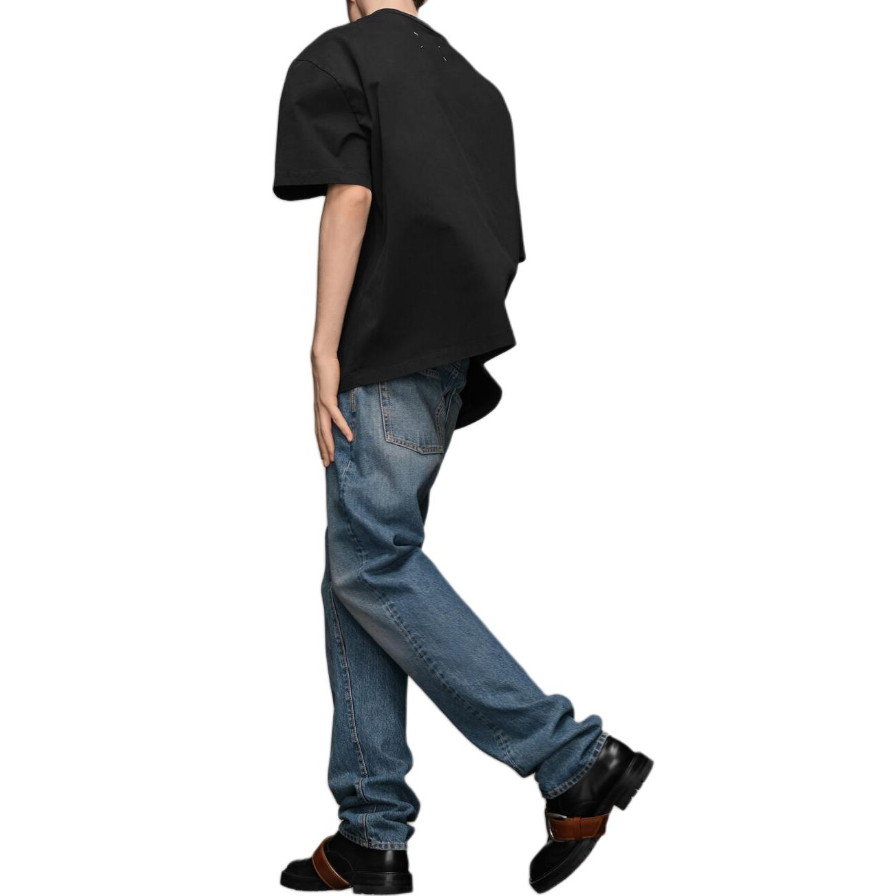 Purchase メゾンマルジェラ FW24 ヘビーウェイトコットンTシャツ ブラック メンズ S50GC0703S23883960