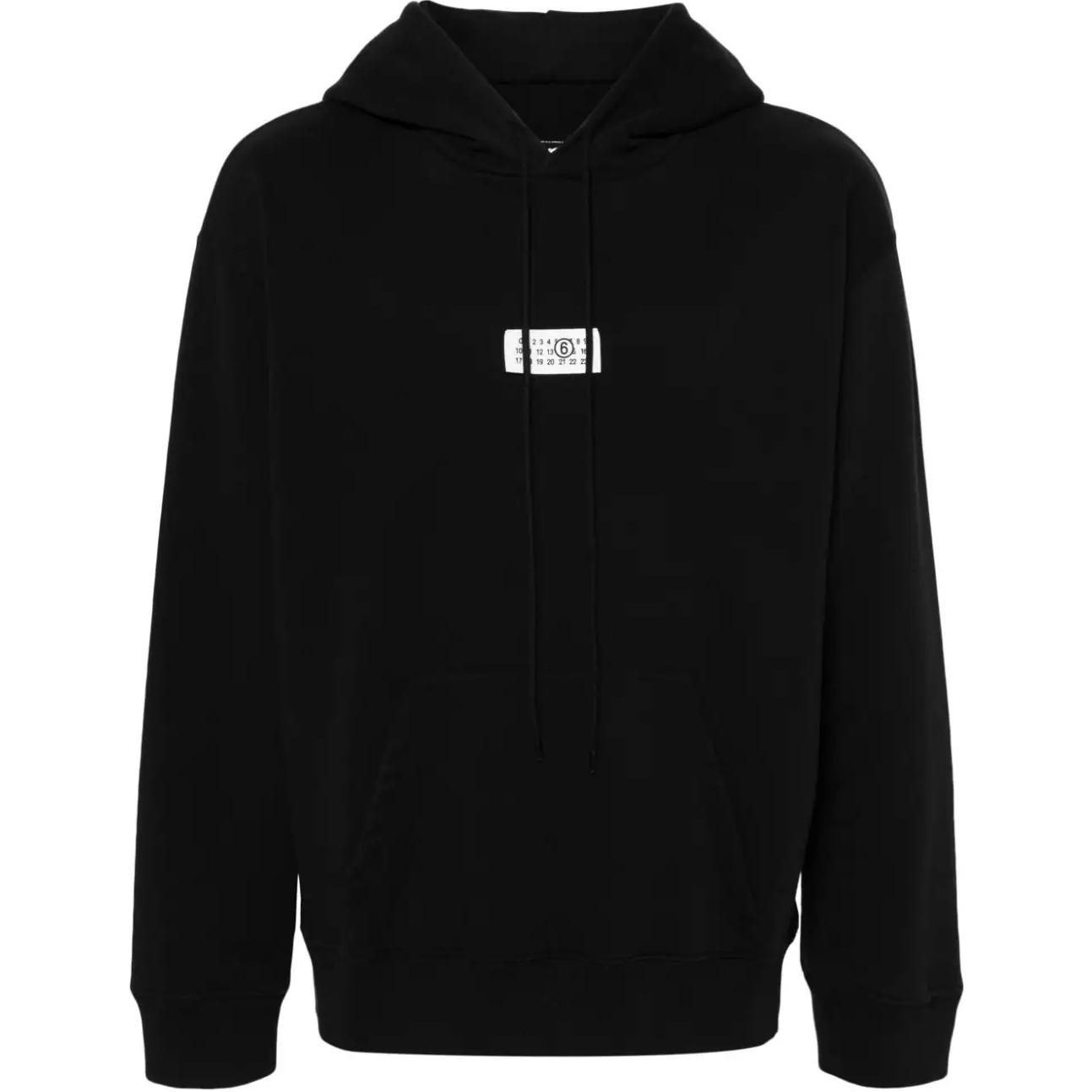 Maison Margiela FW24 Numeric Pocket Logo Sweatshirt Black - SH0GU0015S25624-BLACK