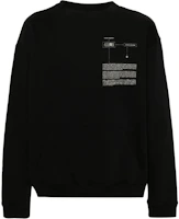 Maison Margiela FW24 Numeric Pocket Logo Sweatshirt Black - SH0GU0015S25624-BLACK Maison Margiela FW24 Numeric Pocket Logo Sweatshirt Black - SH0GU0015S25624-BLACK