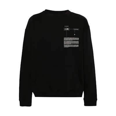 Maison Margiela FW24 Oversized Zip Hoodie Black Long Sleeve SH0HG0004M25004-BLACK