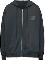 Maison Margiela FW24 Oversized Zip Hoodie Black Long Sleeve SH0HG0004M25004-BLACK Maison Margiela FW24 Oversized Zip Hoodie Black Long Sleeve SH0HG0004M25004-BLACK