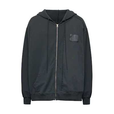 Maison Margiela FW24 Textured Embroidered Hoodie Black () SH0GU0020M25003999