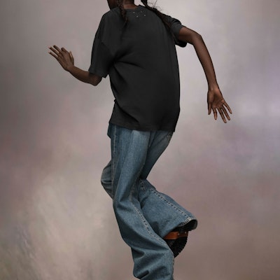 メゾン マルジェラ FW24 リバースロゴ刺繍 ユニセックス Tシャツ ヴィンテージブラック S51GC0533S20079-960 Lookbook メゾン マルジェラ FW24 リバースロゴ刺繍 ユニセックス Tシャツ ヴィンテージブラック S51GC0533S20079-960