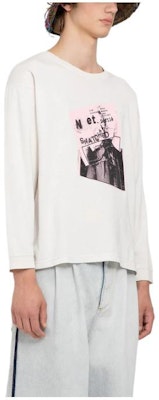 Maison Margiela Baju Lengan Panjang Cetakan Grafik Putih. S50GC0698-S24575-856 Shop Maison Margiela Baju Lengan Panjang Cetakan Grafik Putih. S50GC0698-S24575-856