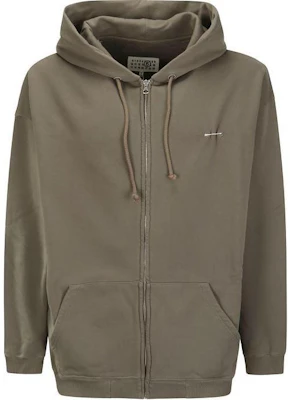 Maison Margiela Grey Beige Lettering Hoodie Zip Jacket SH0HG0001S25537-803 Buy Maison Margiela Grey Beige Lettering Hoodie Zip Jacket SH0HG0001S25537-803