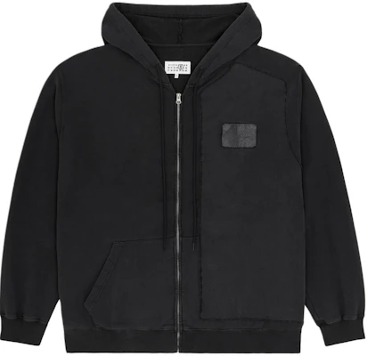 Maison Margiela Grey Solid Zip Hoodie Jacket for Men SH0HG0004M25004899 Buy Maison Margiela Grey Solid Zip Hoodie Jacket for Men SH0HG0004M25004899