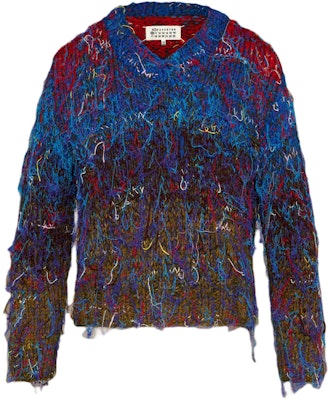 Maison Margiela Baju Sejuk Rajut Lelaki V-Leher Lengan Panjang Berwarna-Warni. S50HN0002S18410001F Order Maison Margiela Baju Sejuk Rajut Lelaki V-Leher Lengan Panjang Berwarna-Warni. S50HN0002S18410001F