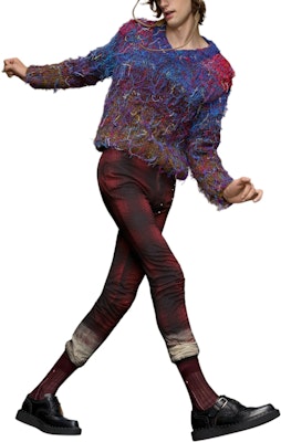 Maison Margiela Baju Sejuk Rajut Lelaki V-Leher Lengan Panjang Berwarna-Warni. S50HN0002S18410001F Lookbook Maison Margiela Baju Sejuk Rajut Lelaki V-Leher Lengan Panjang Berwarna-Warni. S50HN0002S18410001F