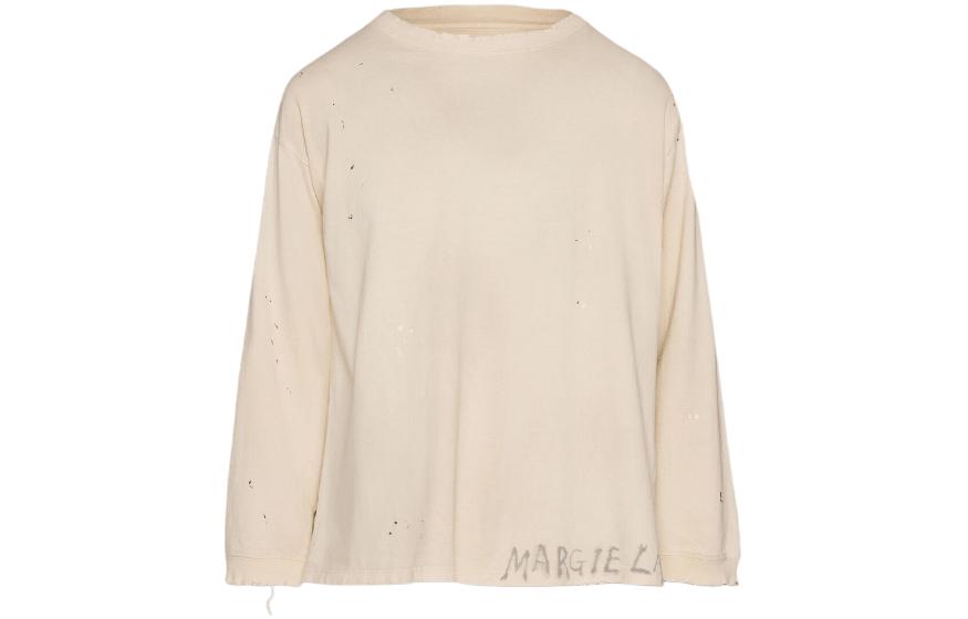 Maison Margiela Handwritten Logo Blue Crewneck Sweatshirt for Men S50GU0214S25570366