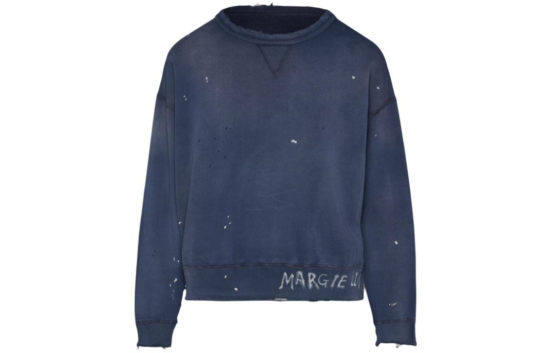 Maison Margiela Handwritten Logo Crewneck Sweatshirt Beige Fashion Sweater S50GU0214S25570102