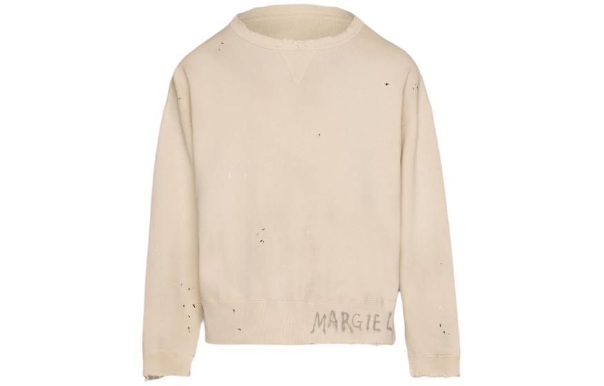 Maison Margiela Handwritten Logo Purple Crewneck Sweatshirt for Men S50GU0214S25570222