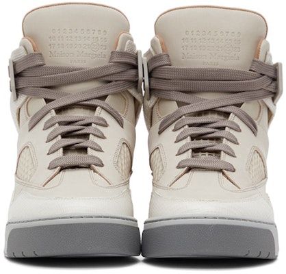 Maison Margiela 舒適耐磨高幫板鞋 米色 Lookbook Maison Margiela 舒適耐磨高幫板鞋 米色