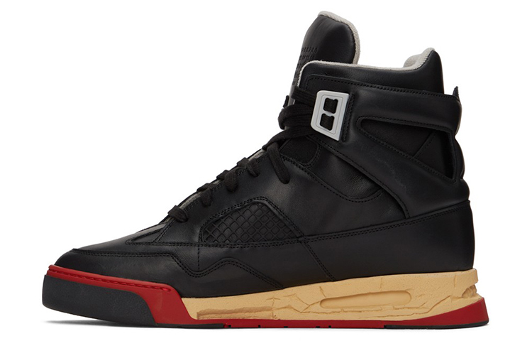 Maison Margiela High-Top Sneaker 'Black Red Comfort' 202168M236394
