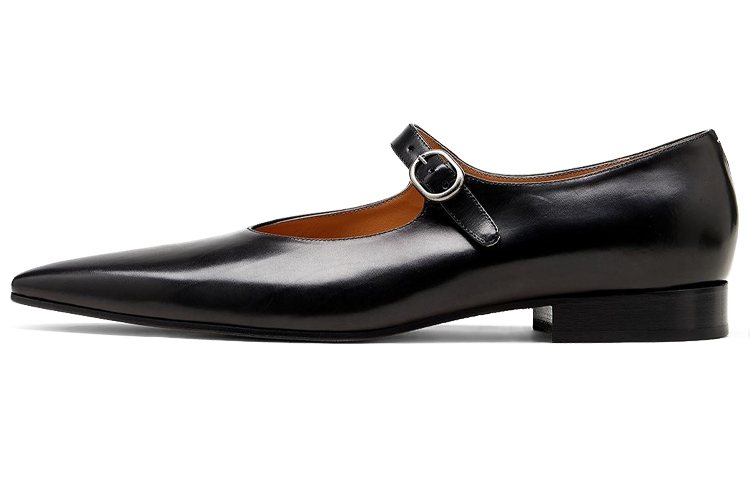 Maison Margiela Hyperion Mary-Jane 'Black Leather Fashion Pointed-Toe' S37WZ0023P0865T8013