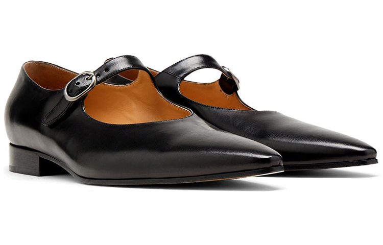 Maison Margiela Hyperion Mary-Jane 'Black Leather Fashion Pointed-Toe' 圖 3