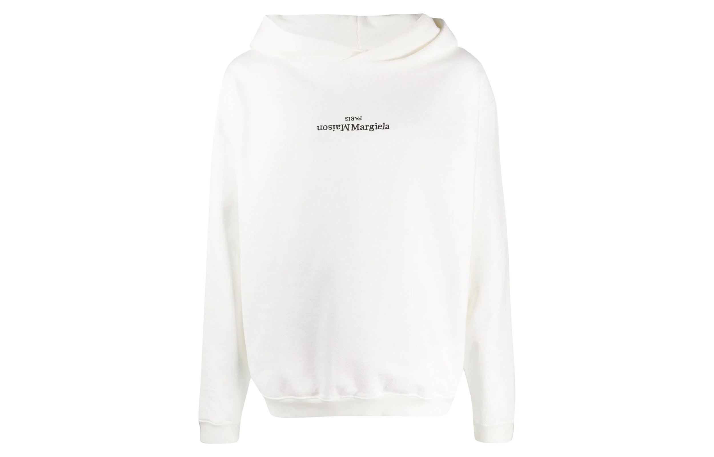 Maison Margiela Invitation Hoodie Off-White Hooded Sweatshirt Jacket S50HG0045S25570856