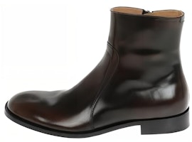 Maison Margiela Leather Ankle Boot 'Brown Zip' S37WU0415P3716H1085 Maison Margiela Leather Ankle Boot 'Brown Zip' S37WU0415P3716H1085