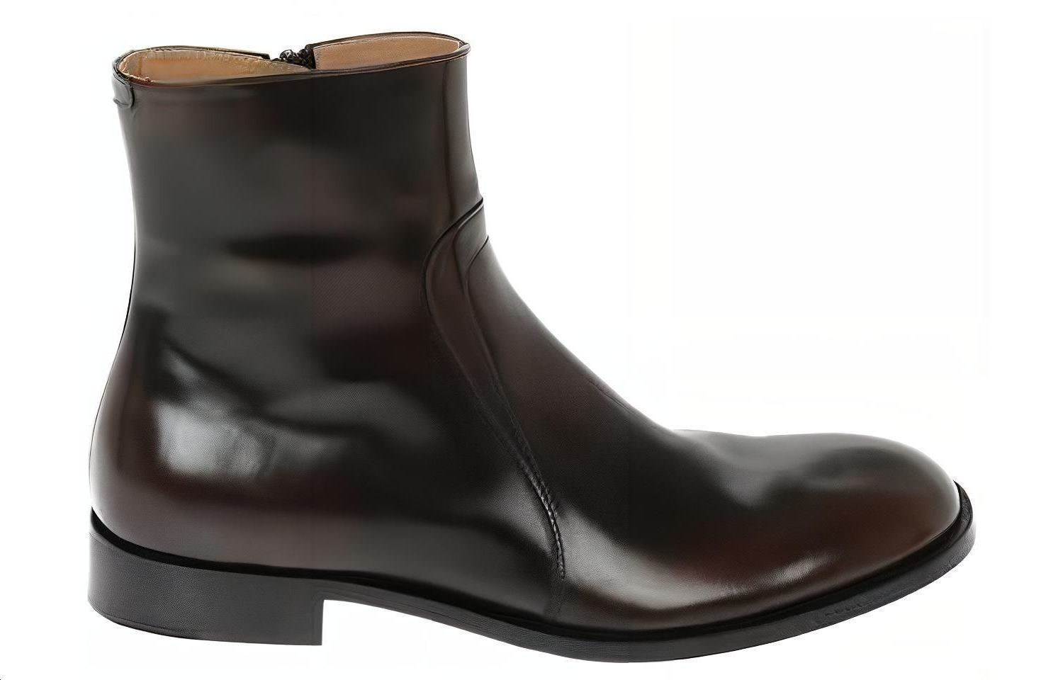 Order Maison Margiela 皮革拉鍊短靴 棕色