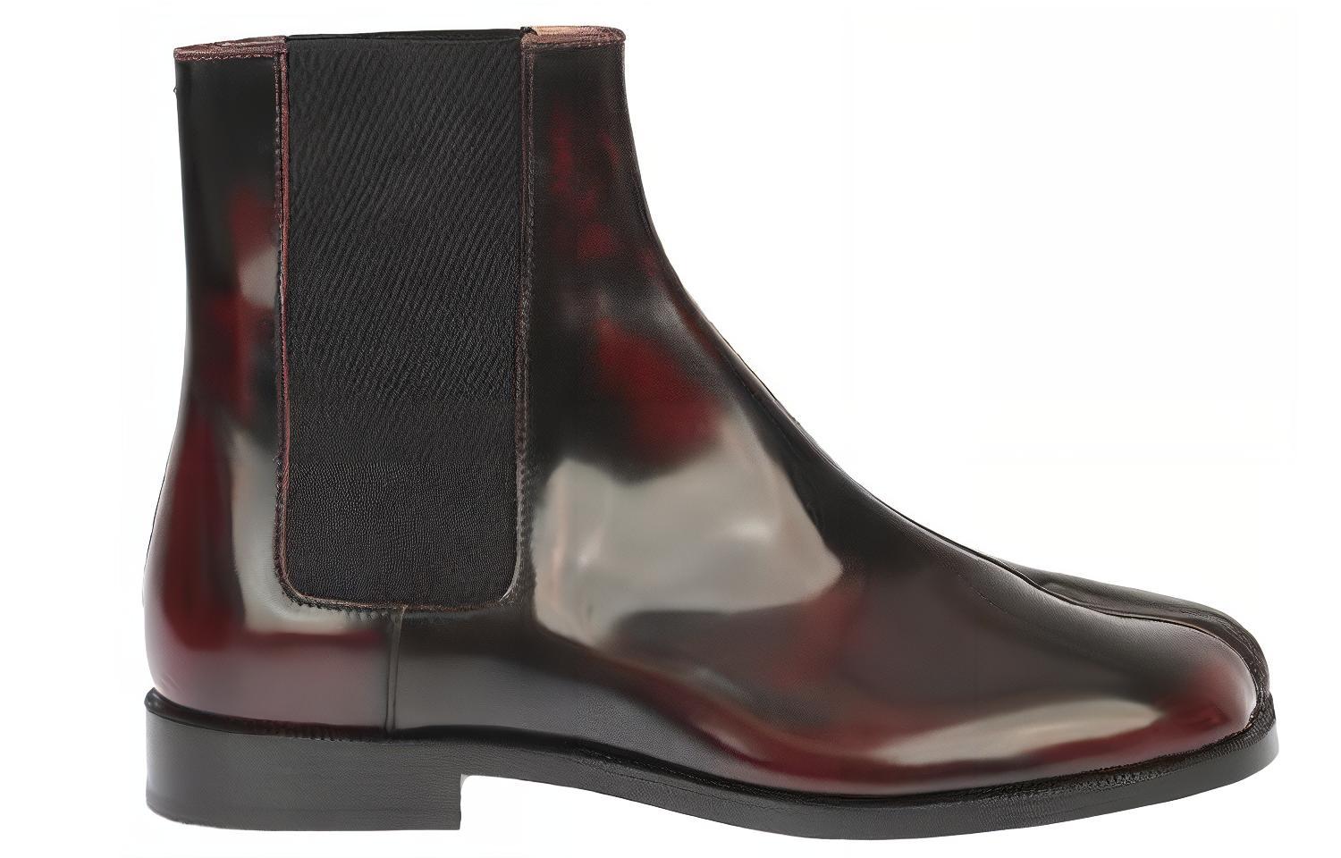 Maison Margiela Leather Chelsea Boot 'Burgundy' 圖 2
