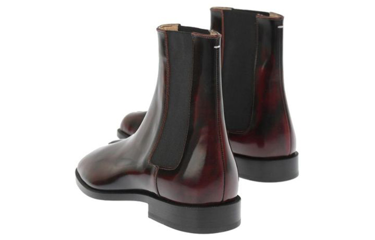 Maison Margiela Leather Chelsea Boot 'Burgundy' 圖 3