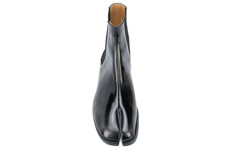 Purchase Maison Margiela 皮革時尚切爾西靴 黑色