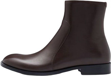 メゾン マルジェラ レザーアンクルブーツ (ブラウン) S37WU0415P4743T2185 Buy メゾン マルジェラ レザーアンクルブーツ (ブラウン) S37WU0415P4743T2185