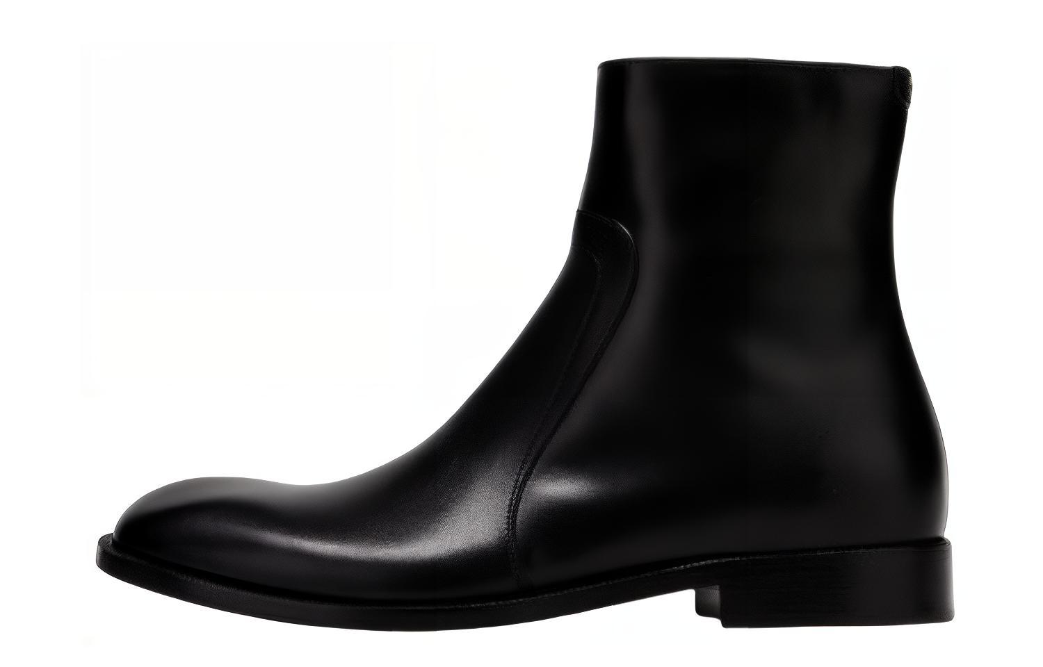 Maison Margiela Leather Chunky-Heel Ankle Boots 'Black' S37WU0415P4743T8013