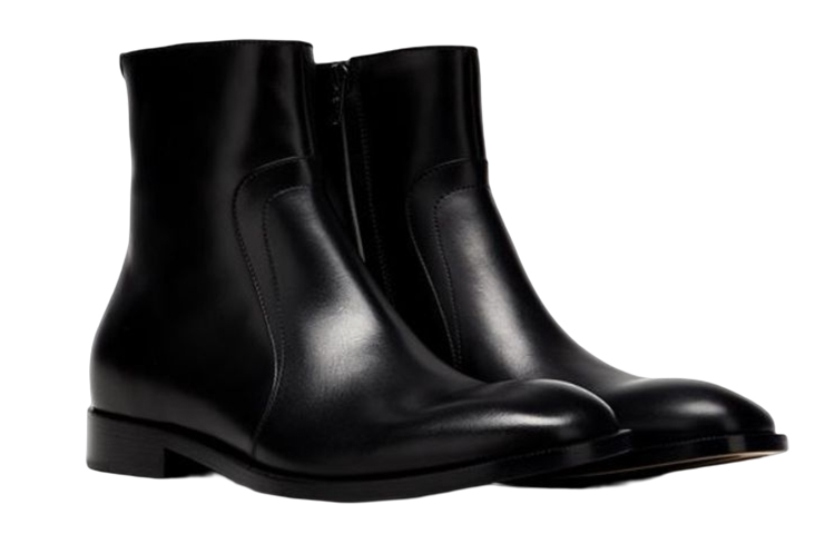 Lookbook メゾン マルジェラ レザーチャンキーヒールアンクルブーツ (黒) S37WU0415P4743T8013