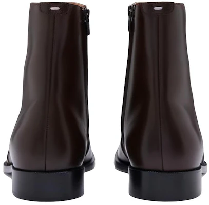 Maison Margiela Leren Chunky-Hak Enkellaarzen ''Bruin'' S37WU0415P4743T2185 Shop Maison Margiela Leren Chunky-Hak Enkellaarzen ''Bruin'' S37WU0415P4743T2185