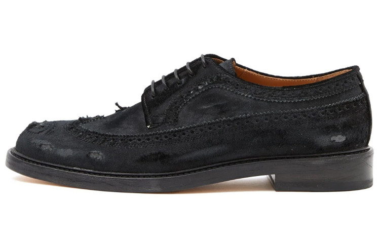 Maison Margiela Leather Distressed Sneakers 'Black' S57WQ0184P5394T8013