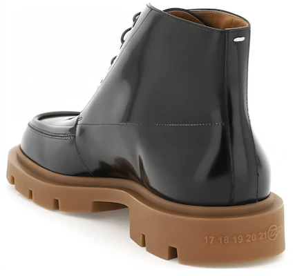 Maison Margiela Leder Schnürstiefel ''Schwarz'' S57WU0250P3744H9417 Shop Maison Margiela Leder Schnürstiefel ''Schwarz'' S57WU0250P3744H9417