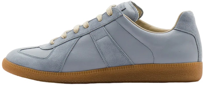 Maison Margiela梅森瑪吉拉 皮革 繫帶 時尚板鞋 男款 淺藍色 Buy Maison Margiela梅森瑪吉拉 皮革 繫帶 時尚板鞋 男款 淺藍色