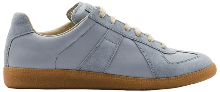 Maison Margiela梅森瑪吉拉 皮革 繫帶 時尚板鞋 男款 淺藍色 Order Maison Margiela梅森瑪吉拉 皮革 繫帶 時尚板鞋 男款 淺藍色