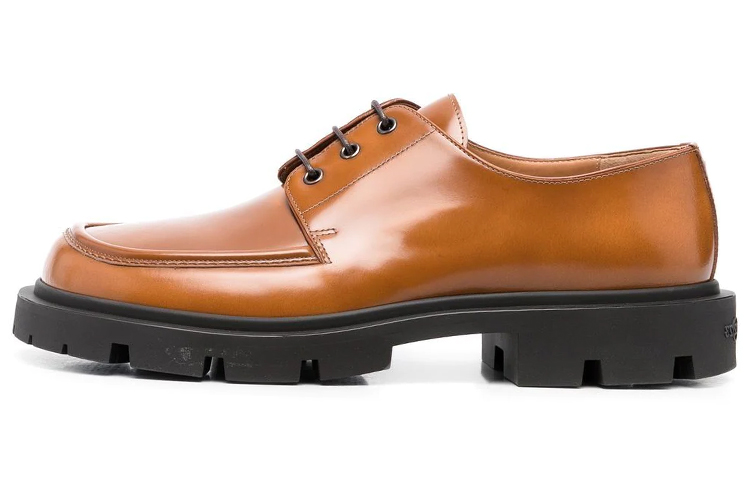 Maison Margiela Leather Lace-Up Sneakers 'Brown' S57WQ0163P3827T2335