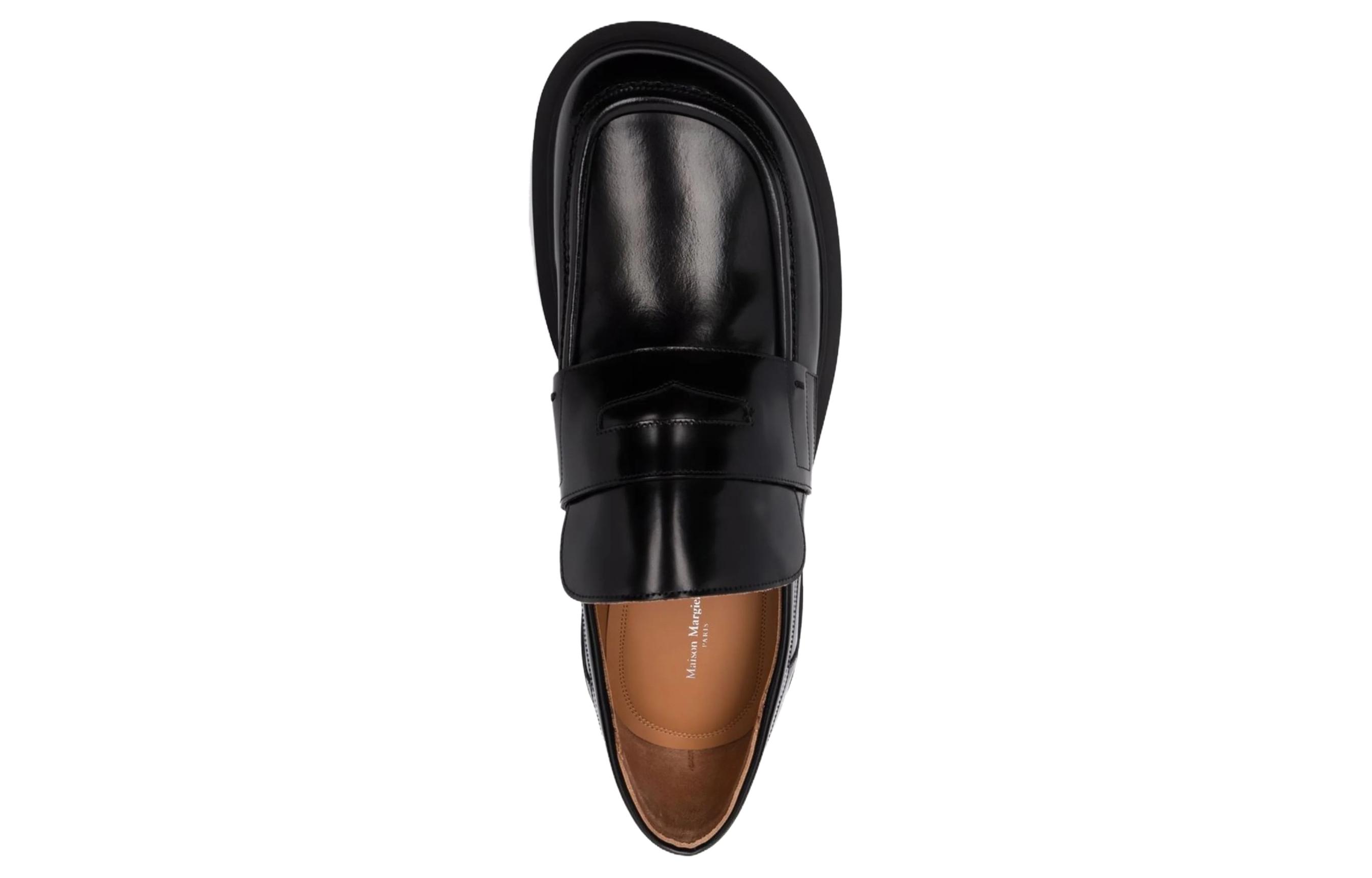 Purchase Maison Margiela Loafer de Cuero 'Negro Casual de Moda' S57WR0121P3827H8396