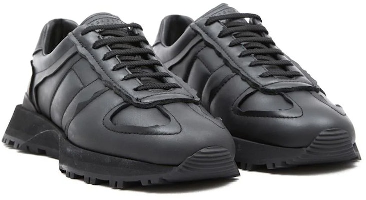 Maison Margiela 黑色签名皮革低帮运动鞋 S57WS0473P5340T8013 Order Maison Margiela 黑色签名皮革低帮运动鞋 S57WS0473P5340T8013