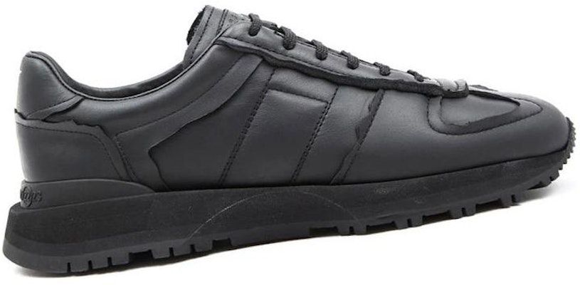 Maison Margiela 黑色签名皮革低帮运动鞋 S57WS0473P5340T8013 Lookbook Maison Margiela 黑色签名皮革低帮运动鞋 S57WS0473P5340T8013