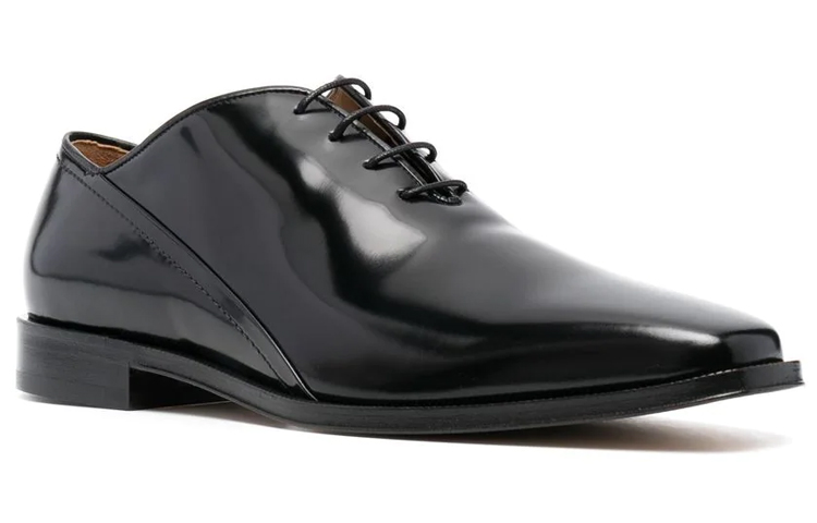 Maison Margiela Leather Oxford 'Black Almond Toe' 圖 2