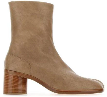 Bottes Cheville Cuir à Talon Bloc et Bout Rond Maison Margiela ''Marron'' S57WU0132PR058T2172 Order Bottes Cheville Cuir à Talon Bloc et Bout Rond Maison Margiela ''Marron'' S57WU0132PR058T2172