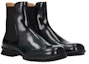Order Maison Margiela Boot Chelsea Kulit Hujung Bulat Slip-On 'Hitam Hijau' S57WU0239P3964H9419