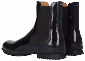 Lookbook Maison Margiela Sepatu Chelsea Slip-On Kulit 'Hitam Hijau' S57WU0239P3964H9419